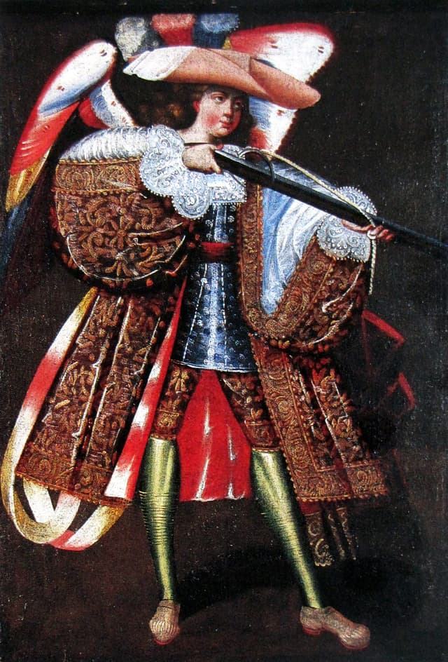 Arquebusier Angel of Casabindo, Andean colonial school (anonymous)