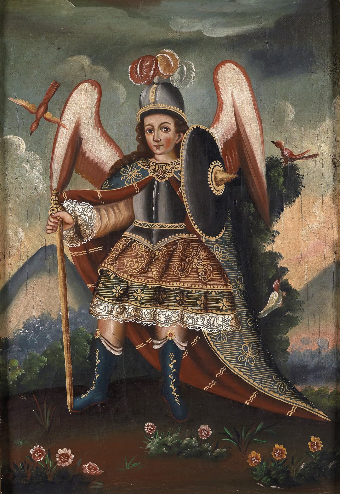 Archangel Raphael, Cusco School (anonymous)