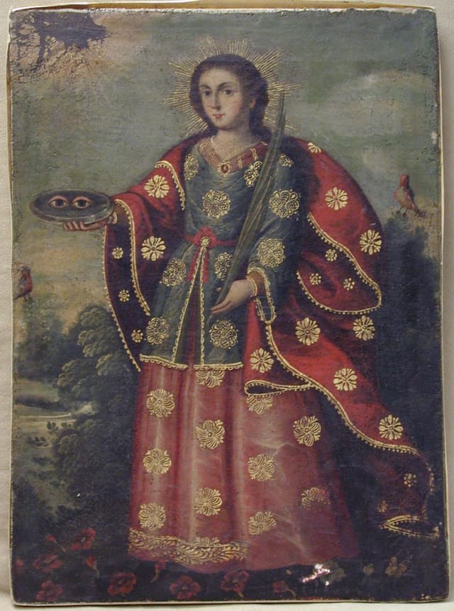 Saint Lucy, Cusco School (attributed)