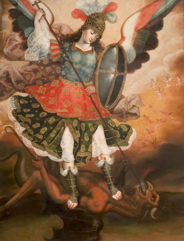 Saint Michael the Archangel, Cusco School (anonymous)