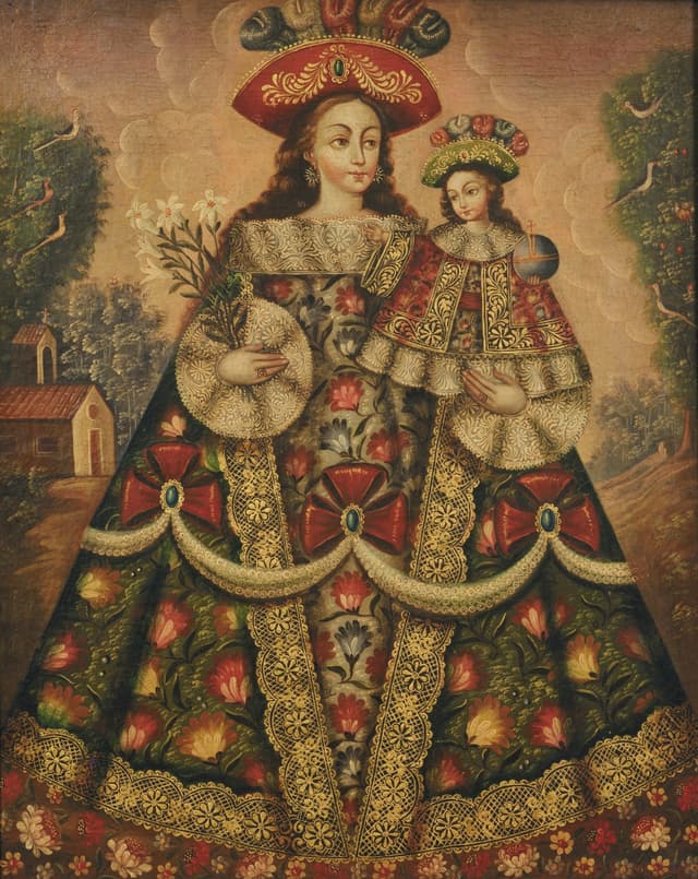 The Virgin of the Pilgrims and Child, Cusco School (anonymous)