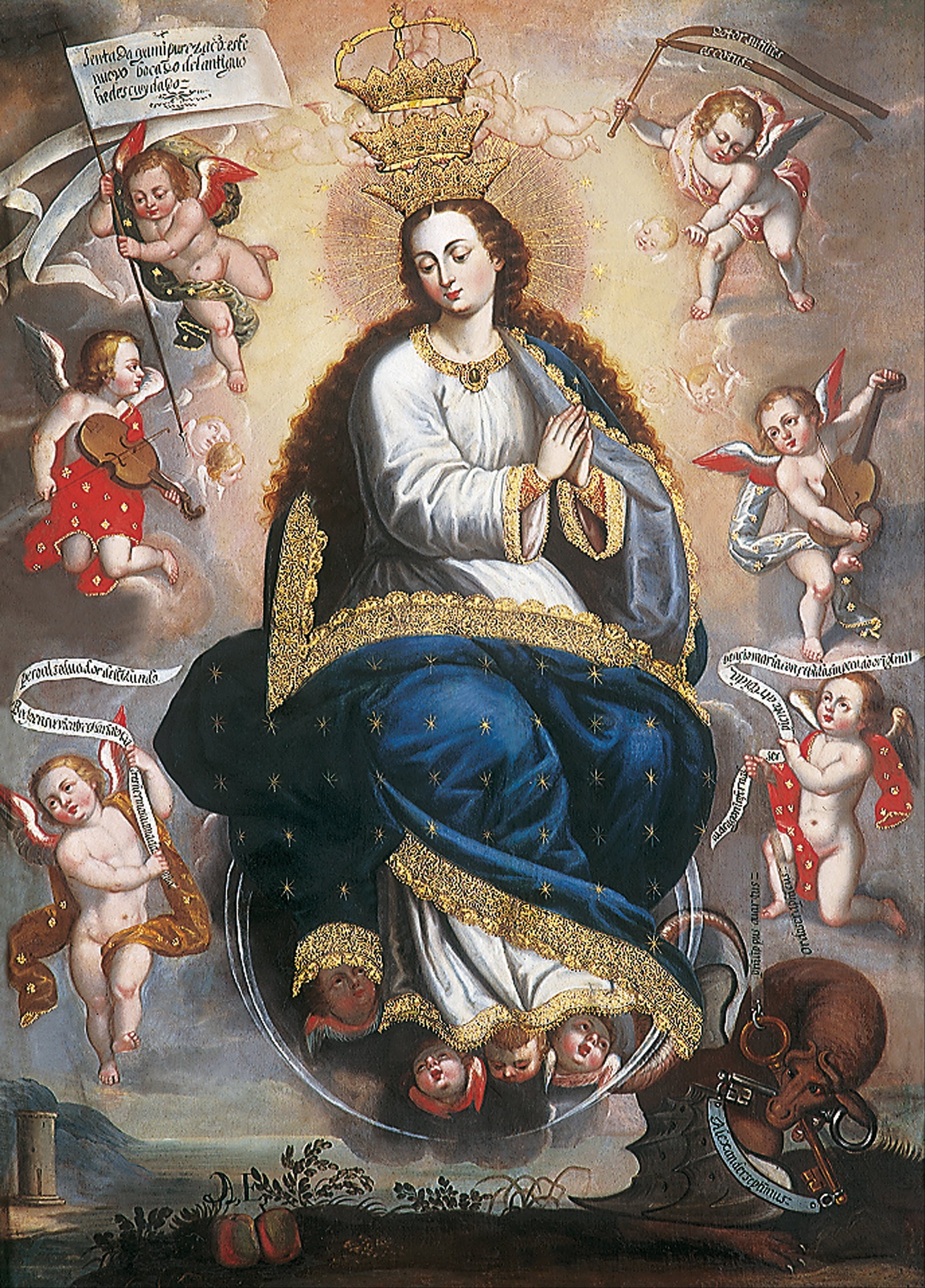 Immaculate Virgin, Victorious over the Serpent of Heresy