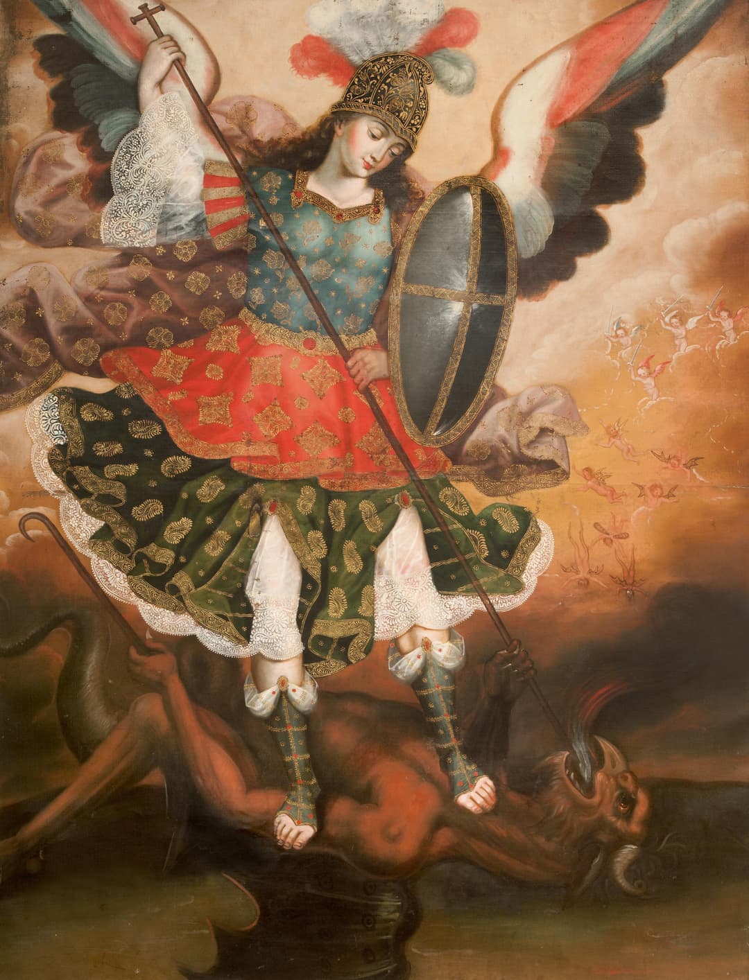 Saint Michael the Archangel, Cusco School (anonymous)