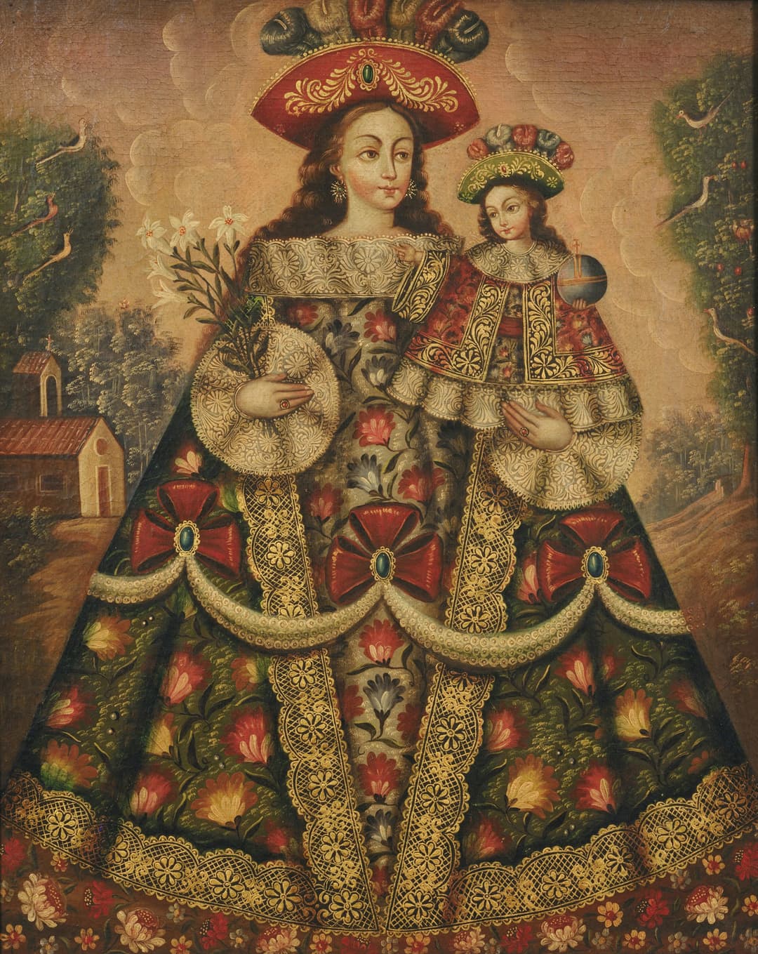 The Virgin of the Pilgrims and Child, Cusco School (anonymous)